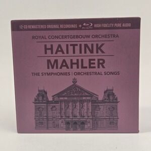 Mahler Complete Symphonies Bernard Haitink 12 CD Blu-ray Audio Decca Box Set NM